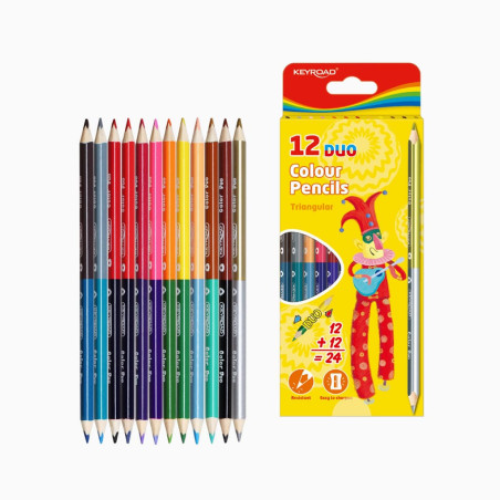 Lápis de Cor DUO 24 Cores