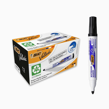 Marcador Quadro Branco BIC Velleda (Preto)